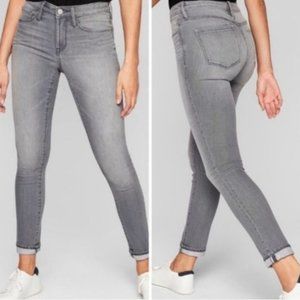 Athleta Sculptek Skinny Jeans Kenai Wash Gray Sz 8